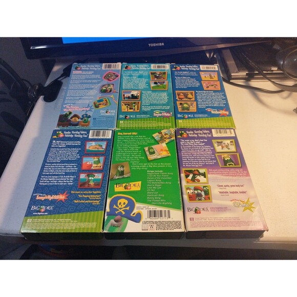 VeggieTales VHS Tapes Lot of 6. Big Idea. Christian. - Picture 2 of 6